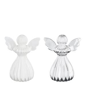 Engel 18 cm høj -Sølv